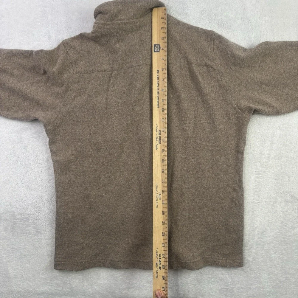 Banana Republic Wool Blend Brown Tan Long Sleeve Button Up Shirt Medium